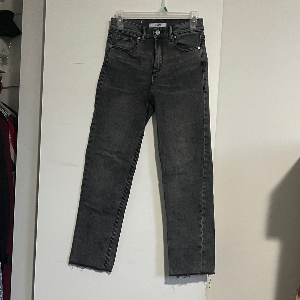 Women's Gray Straight Leg Jeans